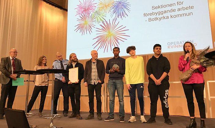 Prisutdelning Kvinnofridspriset 2018 – Vinnare Sektionen för förebyggande arbete i Botkyrka