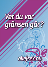 Affisch från kampanjen ”okejsex.nu”